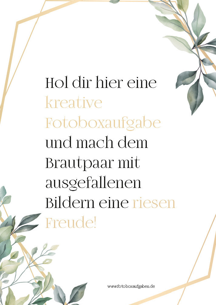 Erkläre deinen Gästen einfach, was sie machen sollen