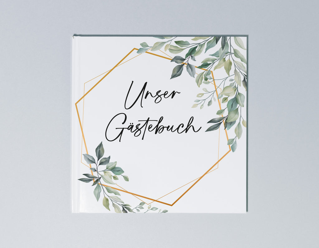 Exklusives Gästebuch personalisierbar für deine Hochzeit