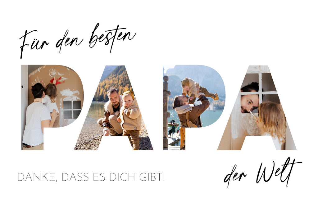 Papa Geschenk Vatertag Poster