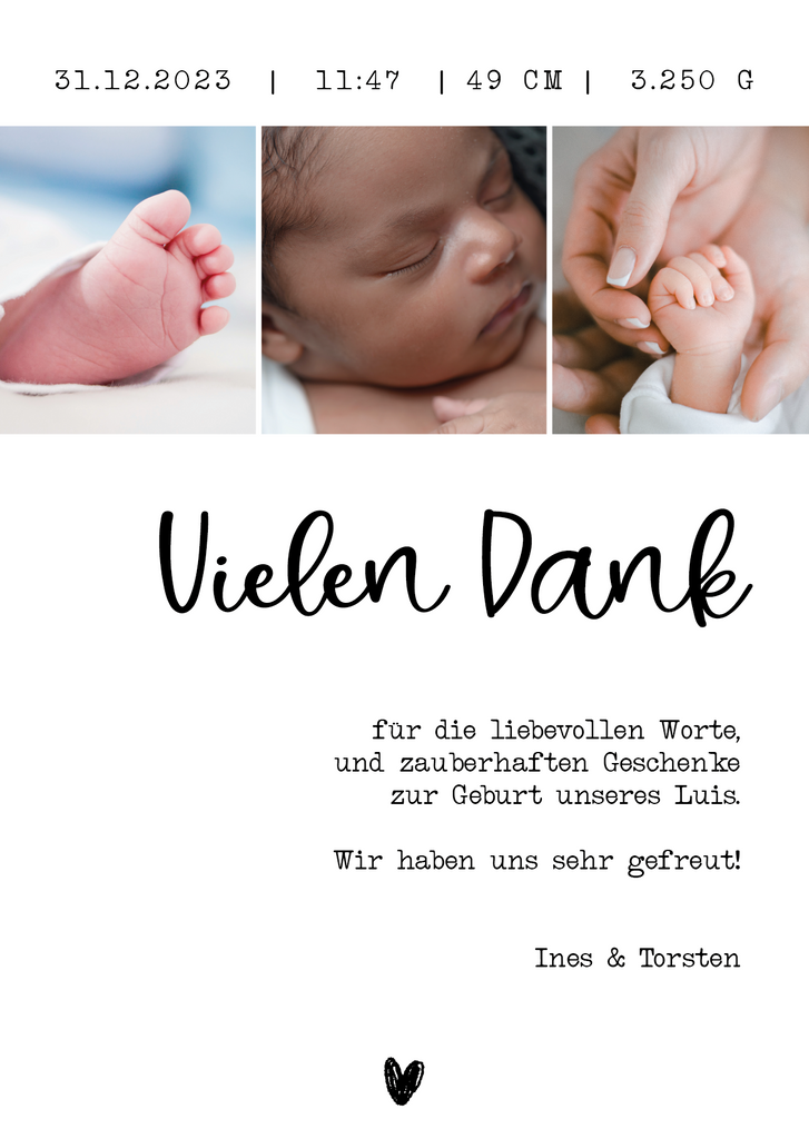 Danksagungskarte 